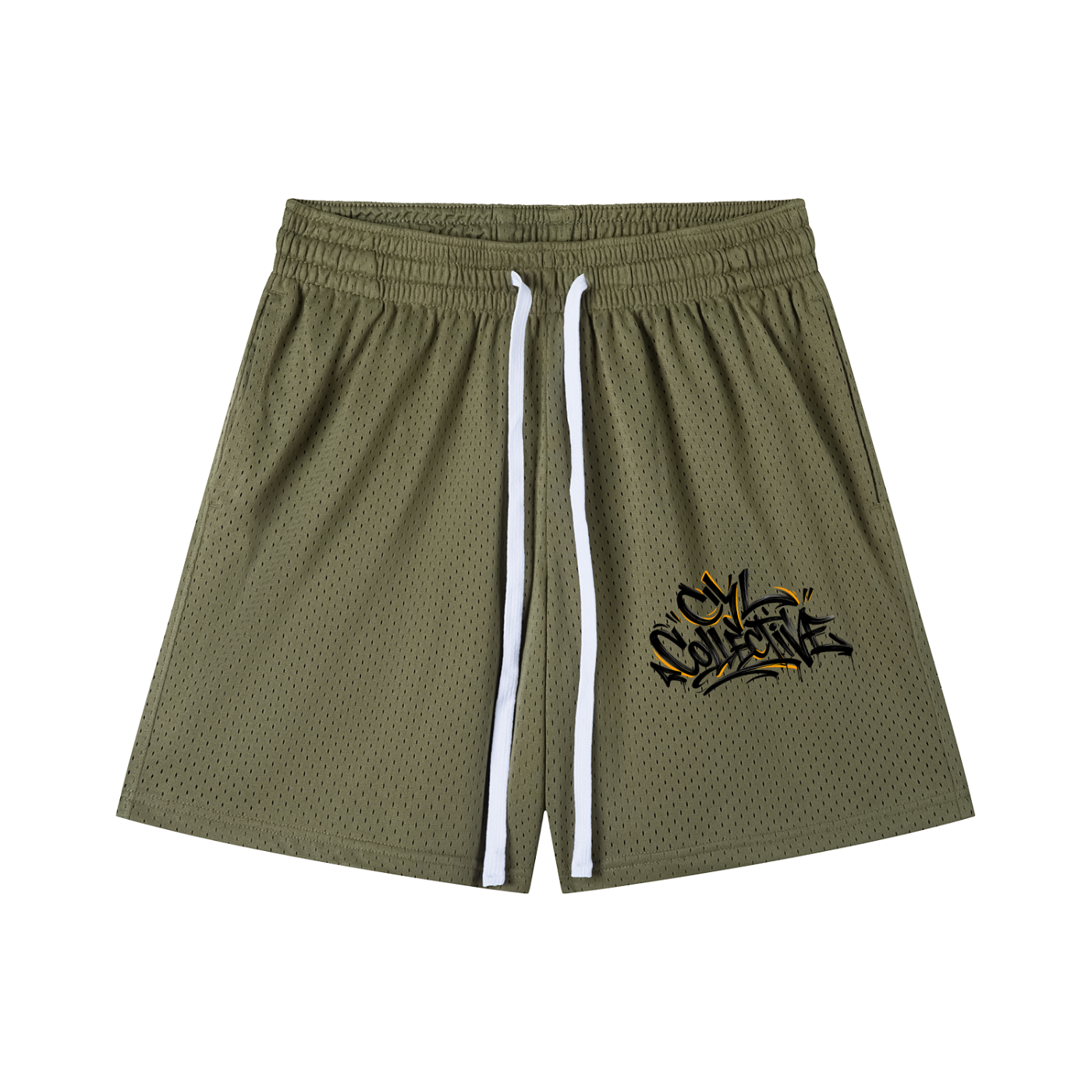 CYL Mesh Drawstring Shorts