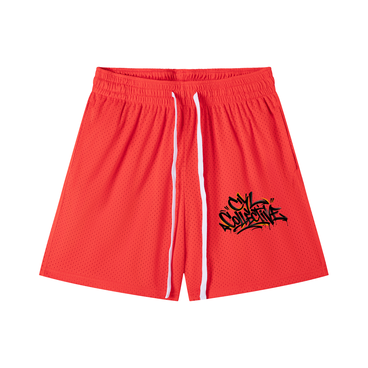 CYL Mesh Drawstring Shorts