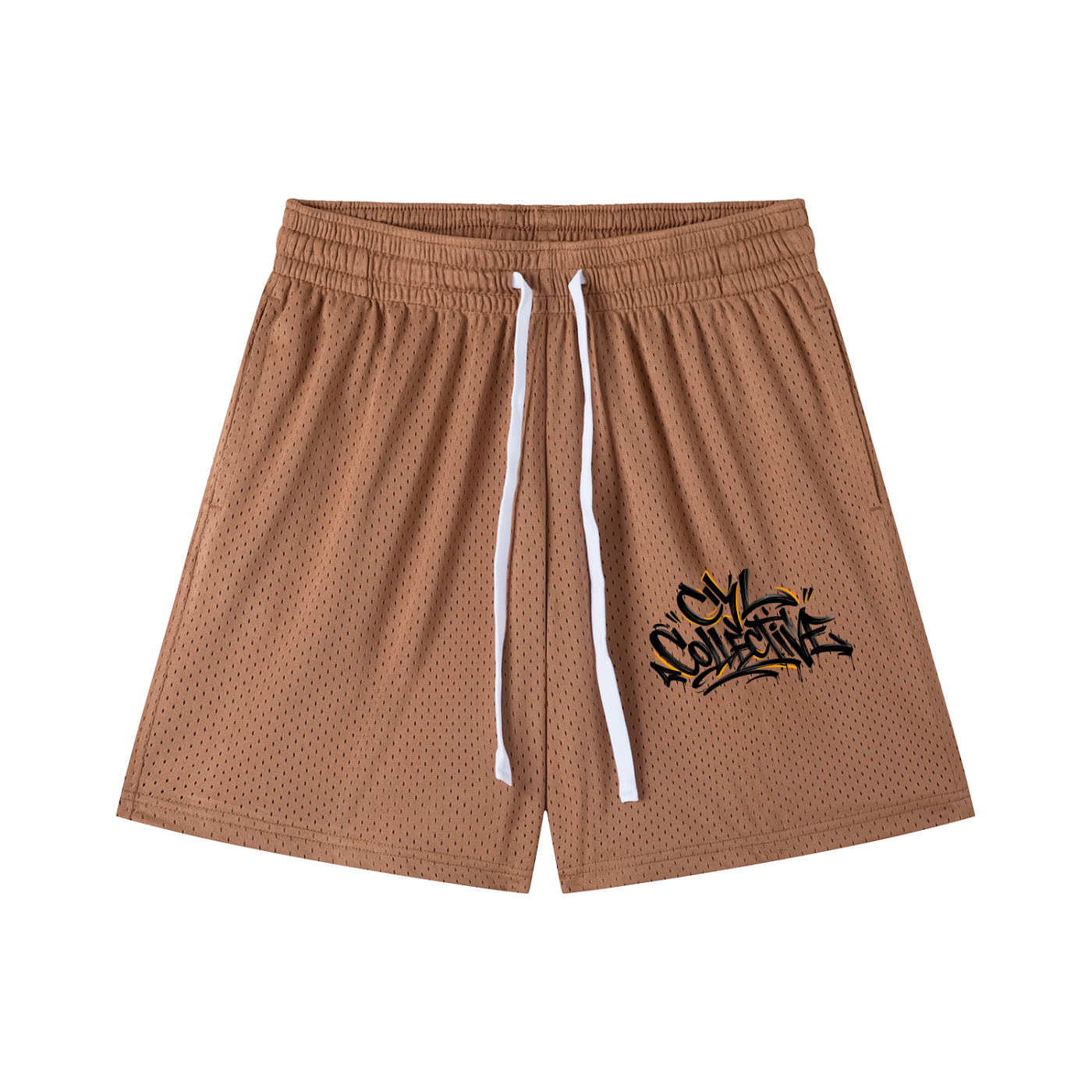 CYL Mesh Drawstring Shorts